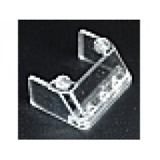 Part 2437 Trans-Clear Windscreen 3 x 4 x 1 1/3 with 2 Studs on Top Catalog Entry